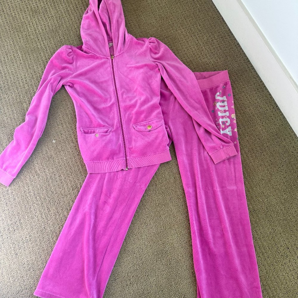Vintage Y2K Juicy Couture Barbie Pink Tracksuit